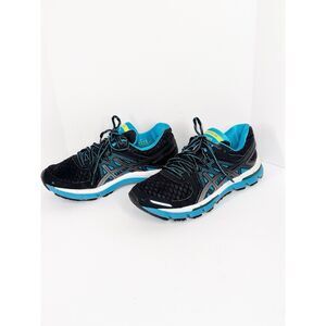 Asics Womens 6 Gel Excel 33 Running Shoes Athletic Black Blue Gym Workout Casual